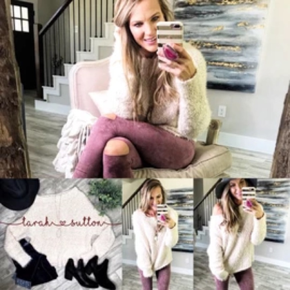 Cozy sweater! Size medium (6/8)